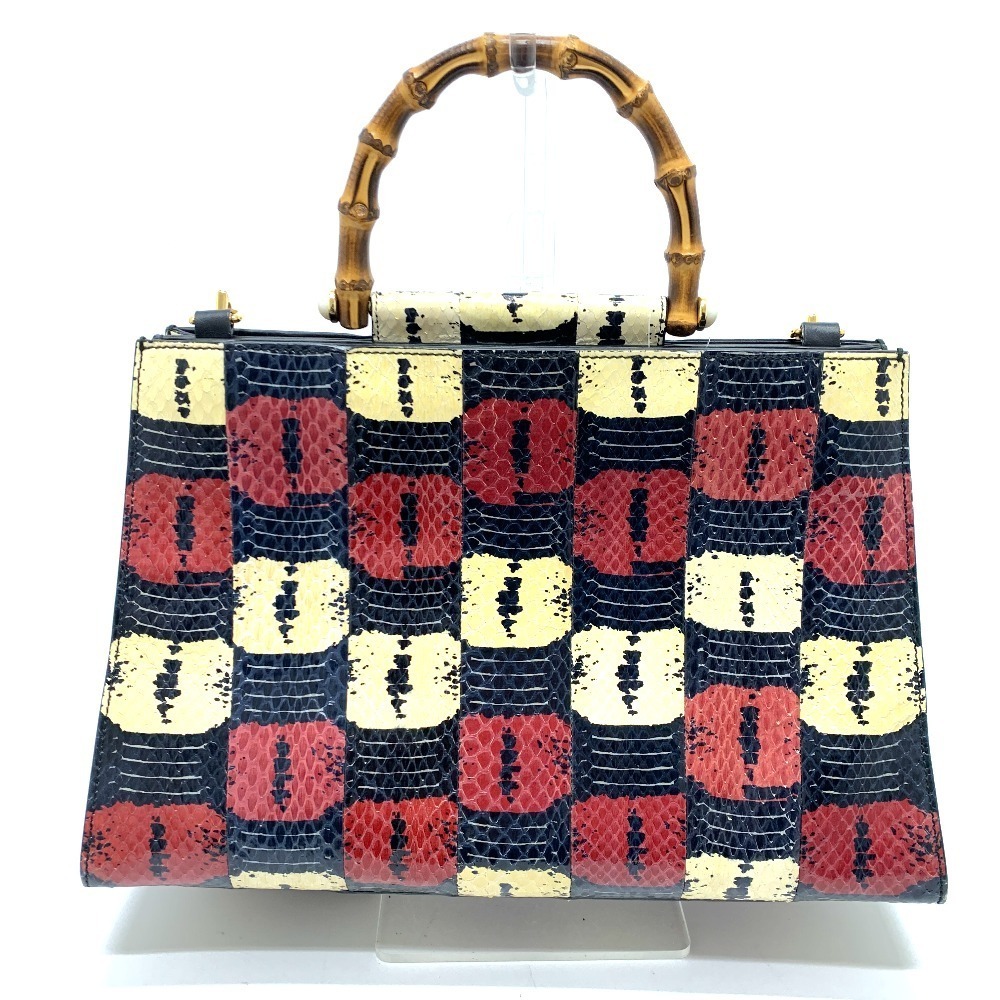 Gucci Nimfair Handbag Python Leather Red - image 2
